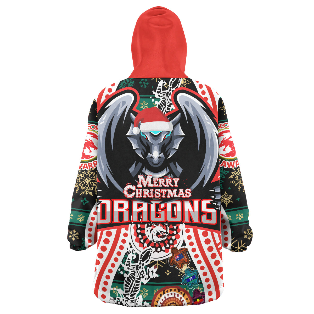 st-george-rugby-christmas-snug-hoodie-custom-merry-christmas-st-george-illawarra-dragons-oodie-blanket