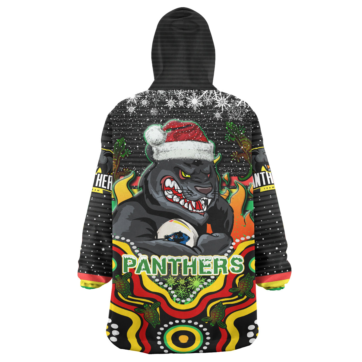 panthers-rugby-christmas-snug-hoodie-custom-christmas-indigenous-penrith-panthers-personalised-name-and-number-wearable-blanket-hoodie