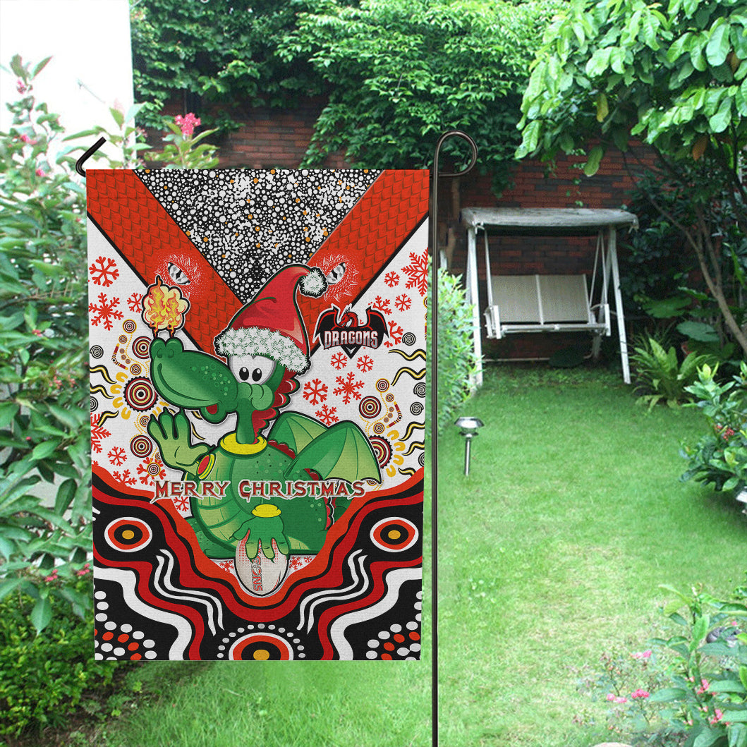 st-george-rugby-christmas-flag-custom-christmas-green-dragons-indigenous-flag