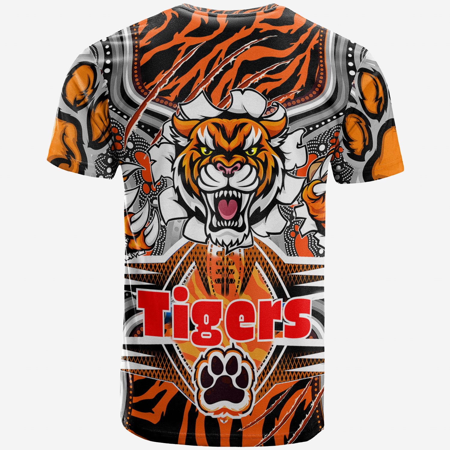 tigers-rugby-aboriginal-t-shirt-custom-super-indigenous-tigers-scratch-style-t-shirt