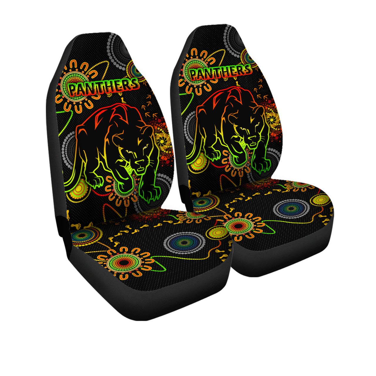 panthers-rugby-car-seat-cover-custom-indigenous-black-panthers-car-seat-cover