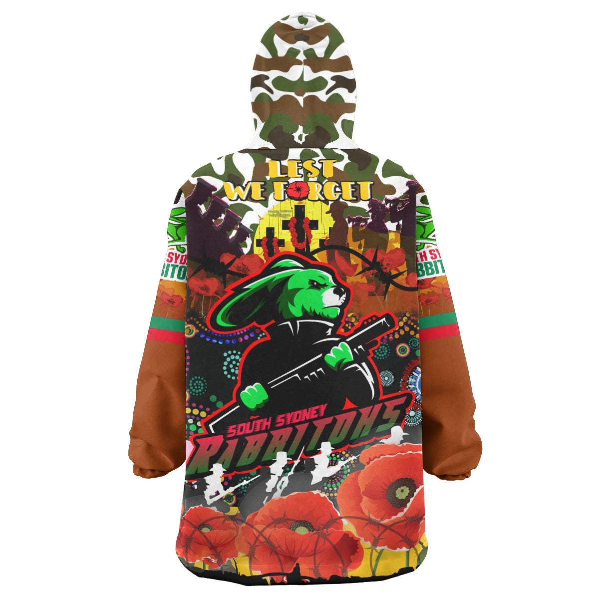 rabbitohs-rugby-camouflage-anzac-poppy-snug-hoodie-souths-anzac-lest-we-forget-spirit-oodie-blanket
