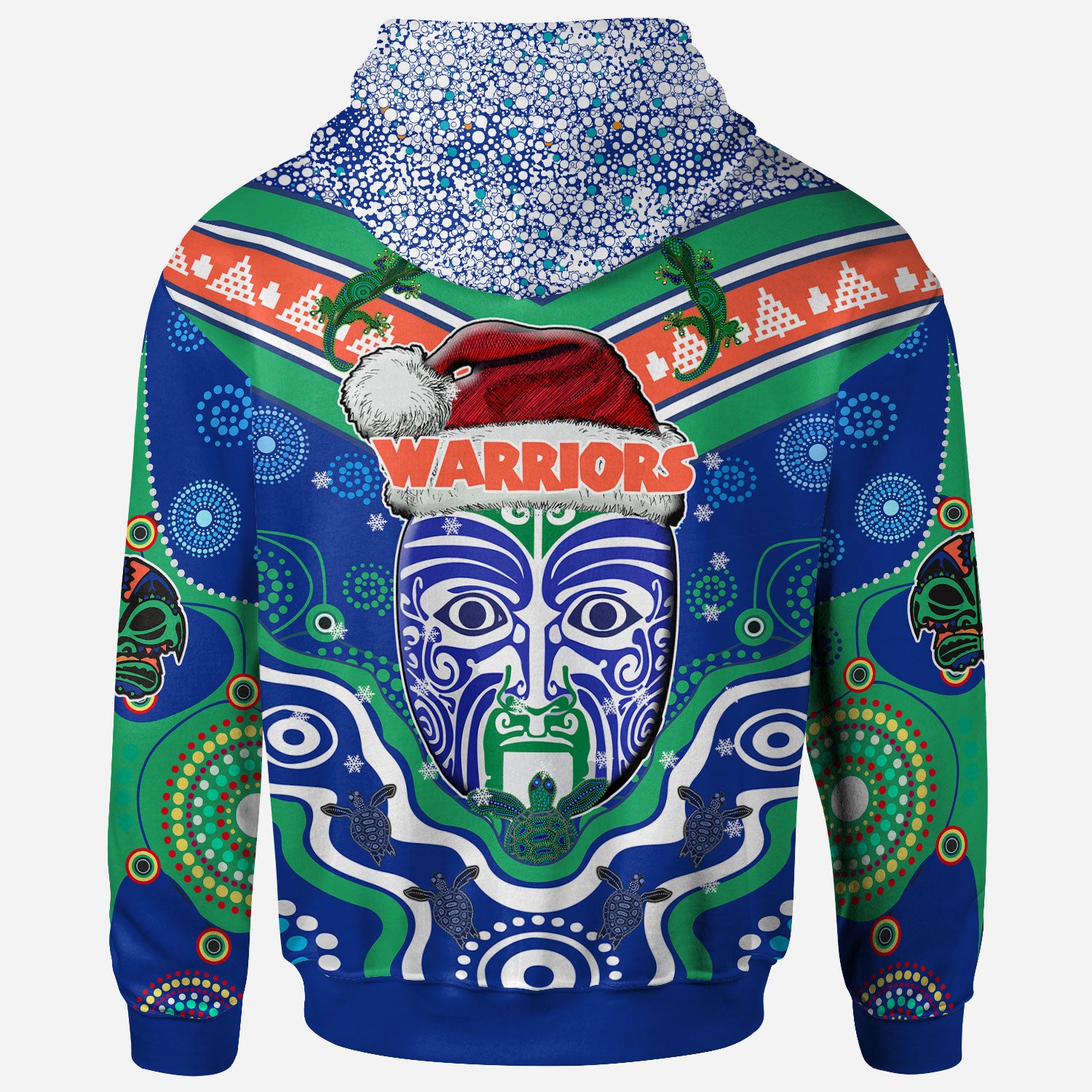 warriors-rugby-christmas-hoodie-custom-merry-new-zealand-warriors-christmas-indigenous-hoodie