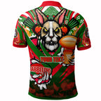 rabbitohs-premierships-rugby-polo-shirt-custom-go-rabbitohs-champion-claw-scratch-aboriginal-culture-polo-shirt