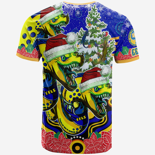 parramatta-eels-rugby-christmas-t-shirt-custom-christmas-super-eels-squad-indigenous-t-shirt