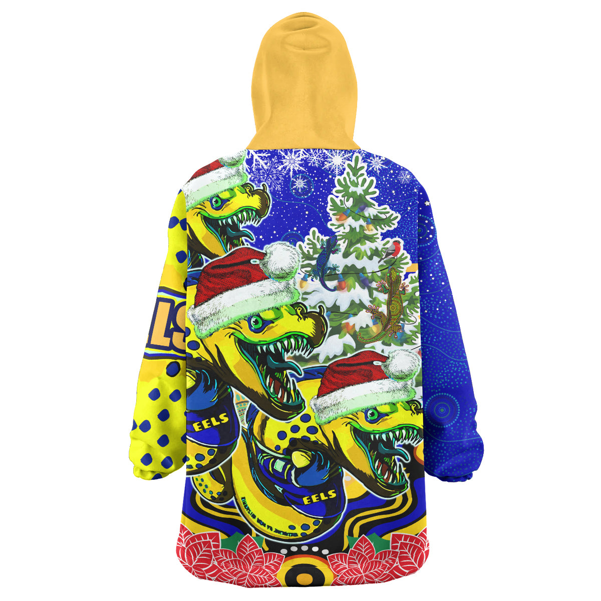 parramatta-eels-rugby-christmas-snug-hoodie-custom-christmas-super-eels-squad-indigenous-wearable-blanket-hoodie