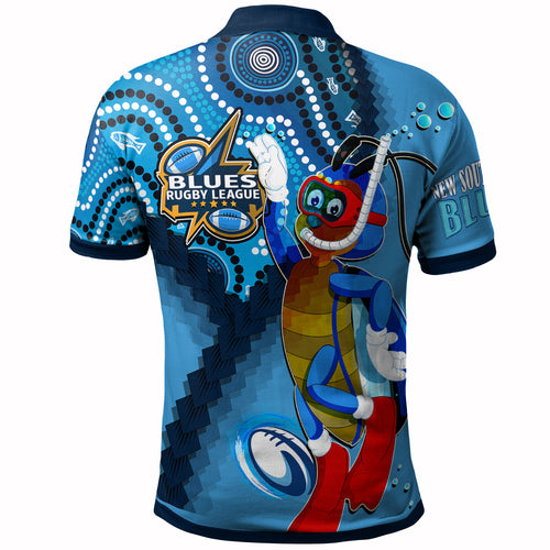 new-south-wales-rugby-league-team-polo-shirt-custom-new-south-wales-blues-dreaming-cockroaches-state-of-origin-aboriginal-polo-shirt
