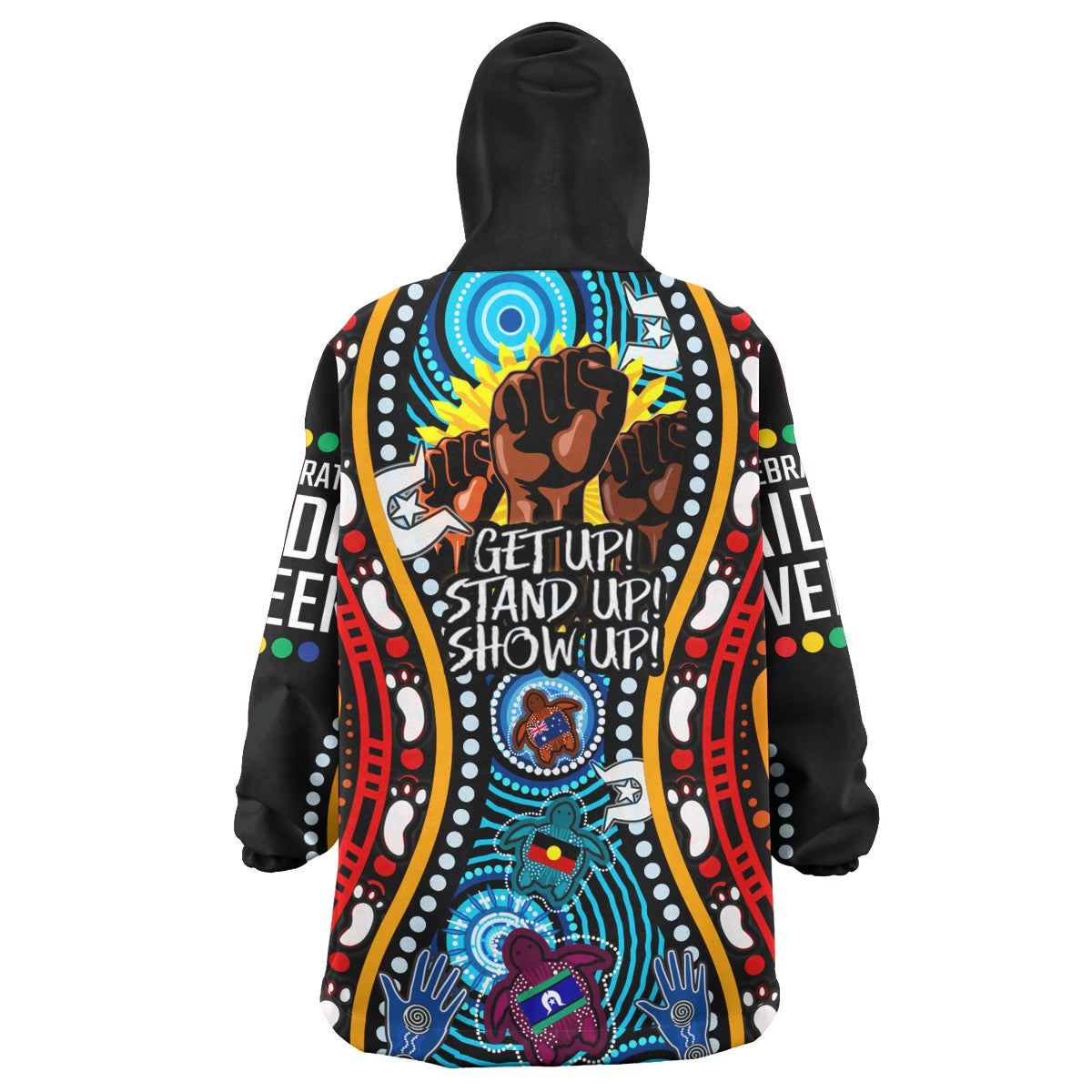 australia-naidoc-week-2023-wearable-blanket-hoodie-aboriginal-inspired-and-torres-strait-islander-get-up-stand-up-show-up-wearable-blanket-hoodie