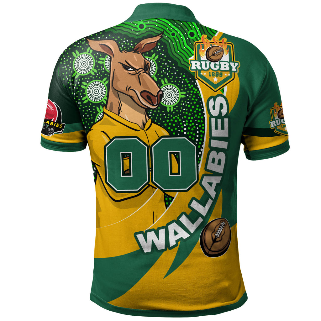 wallabies-rugby-polo-shirt-custom-kangaroo-rugby-ball-aboriginal-curve-style-polo-shirt