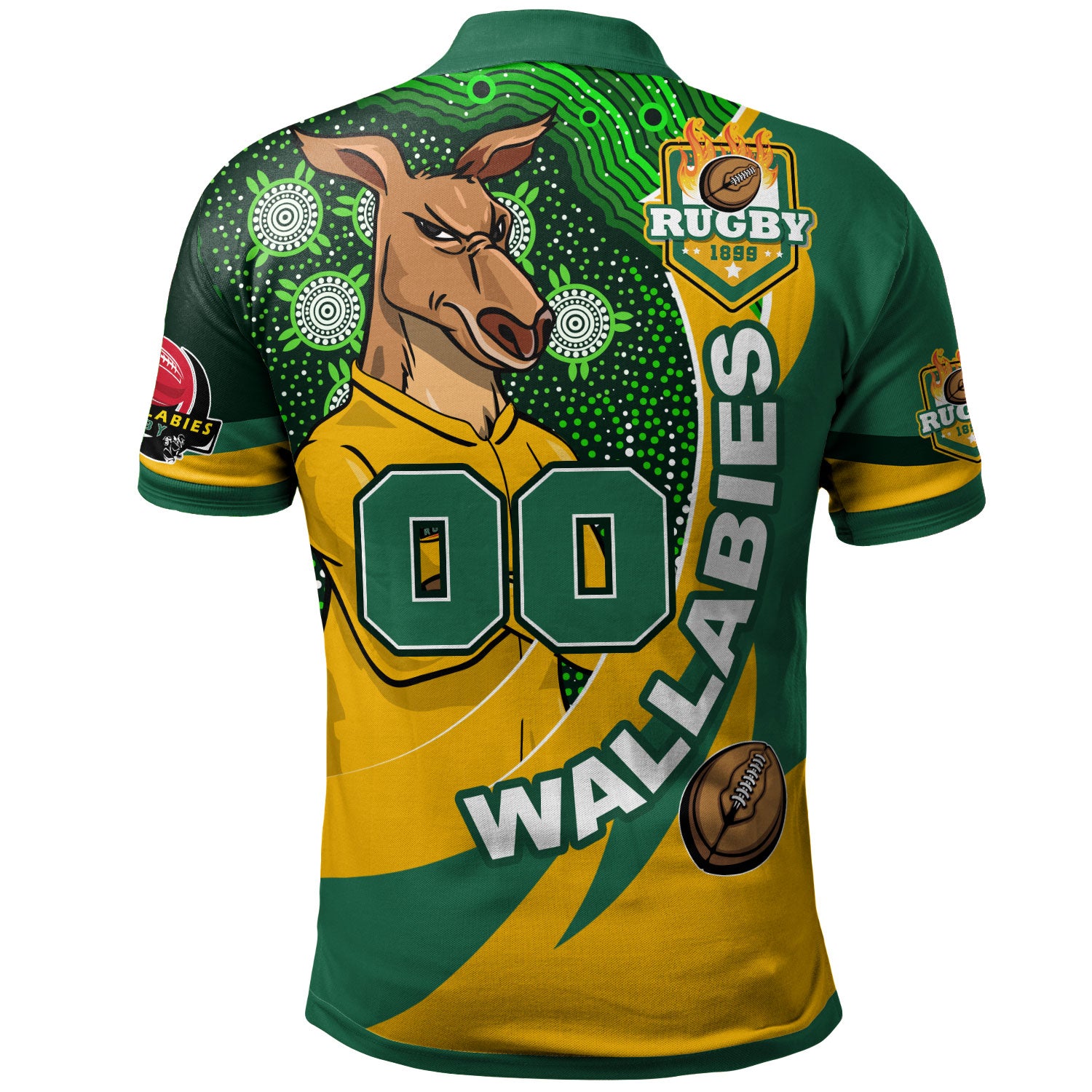 wallabies-rugby-polo-shirt-custom-kangaroo-rugby-ball-aboriginal-curve-style-polo-shirt
