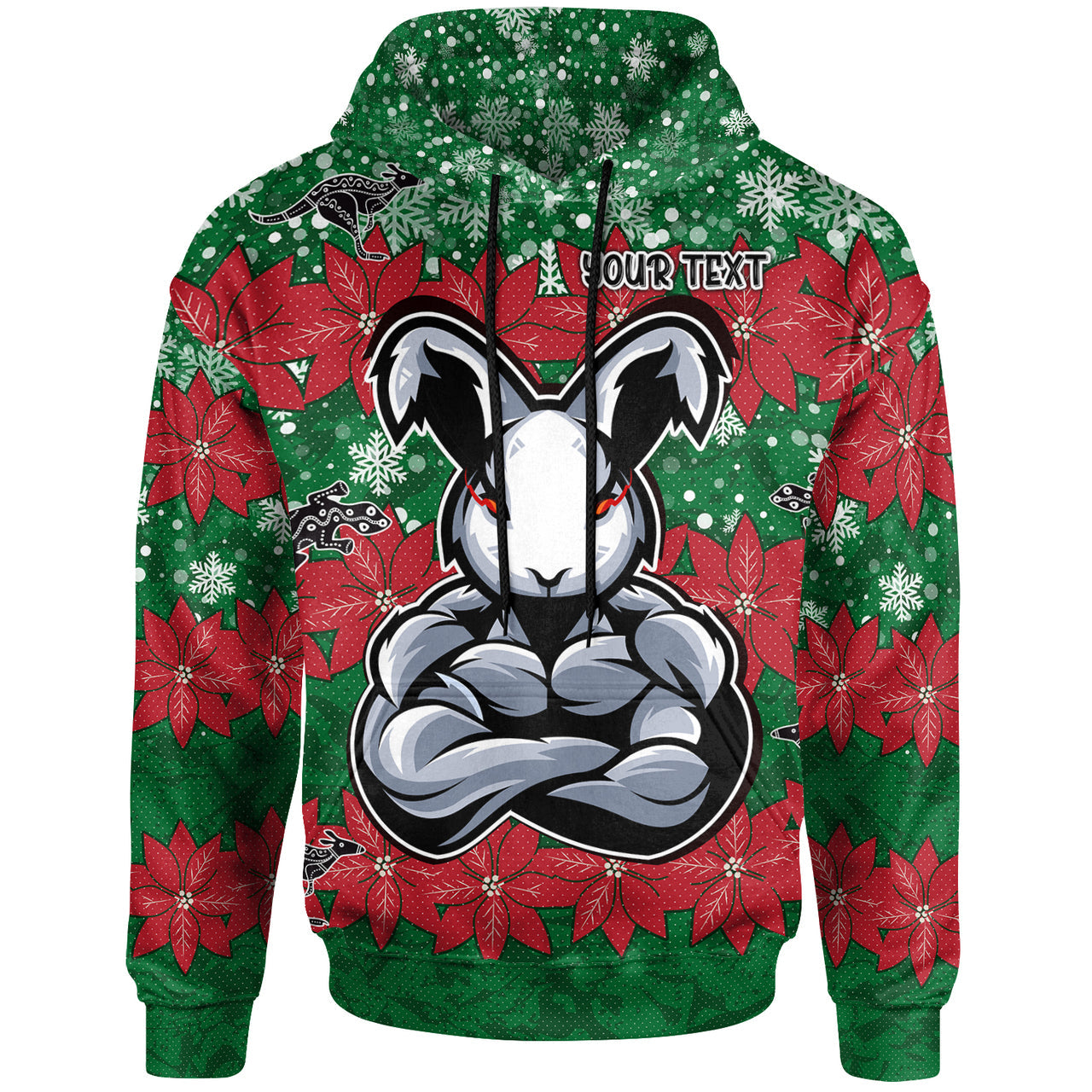 rabbitohs-christmas-rugby-hoodie-custom-indigenous-super-rabbitohs-hoodie
