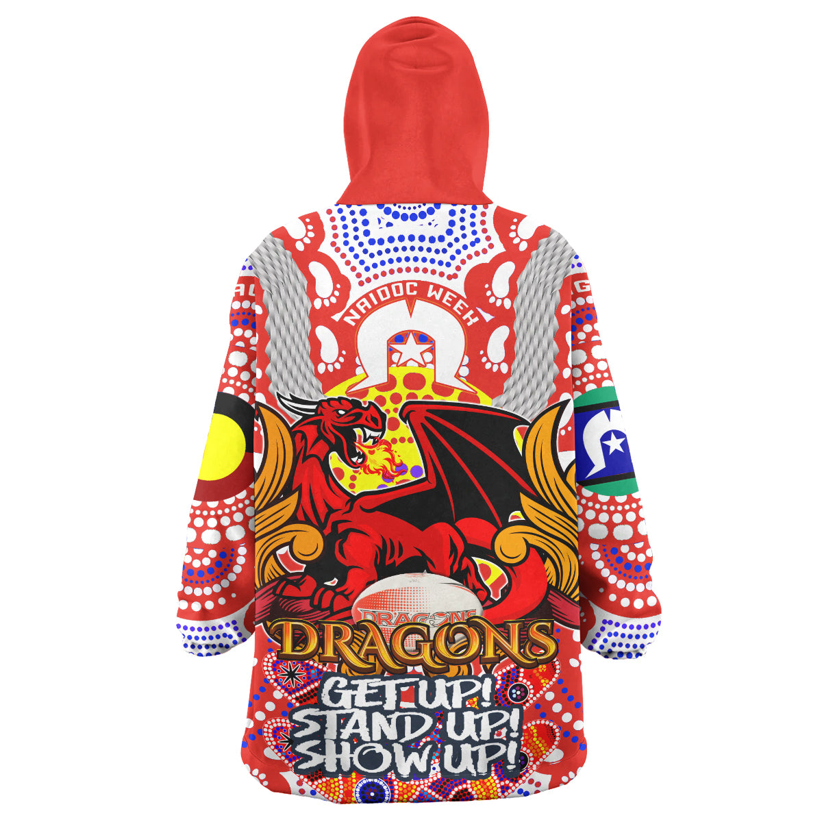 stgeorge-rugby-naidoc-week-snug-hoodie-custom-indigenous-dragons-get-up-stand-up-show-up-oodie-blanket