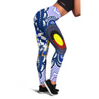 bulldogs-rugby-indigenous-leggings-custom-super-berries-with-aboriginal-flag-and-footprint-leggings