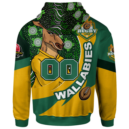 wallabies-rugby-hoodie-custom-kangaroo-rugby-ball-aboriginal-curve-style-hoodie