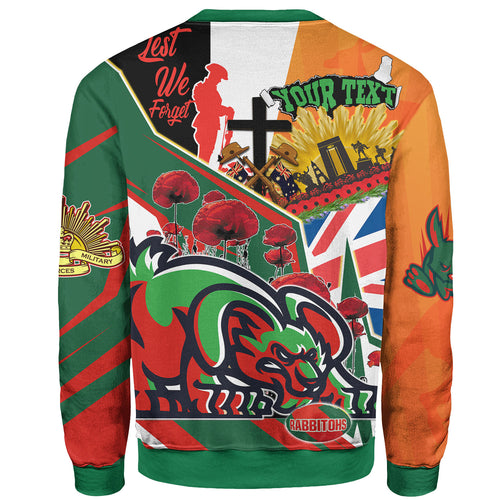 rabbitohs-rugby-sweatshirt-custom-remembrance-rabbitohs-anzac-quote-with-poppy-and-rosemary-sweatshirt