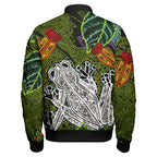australia-aboriginal-inspired-custom-bomber-jacket-indigenous-watercolor-dot-art-frog-sleeve-zip-bomber-jacket