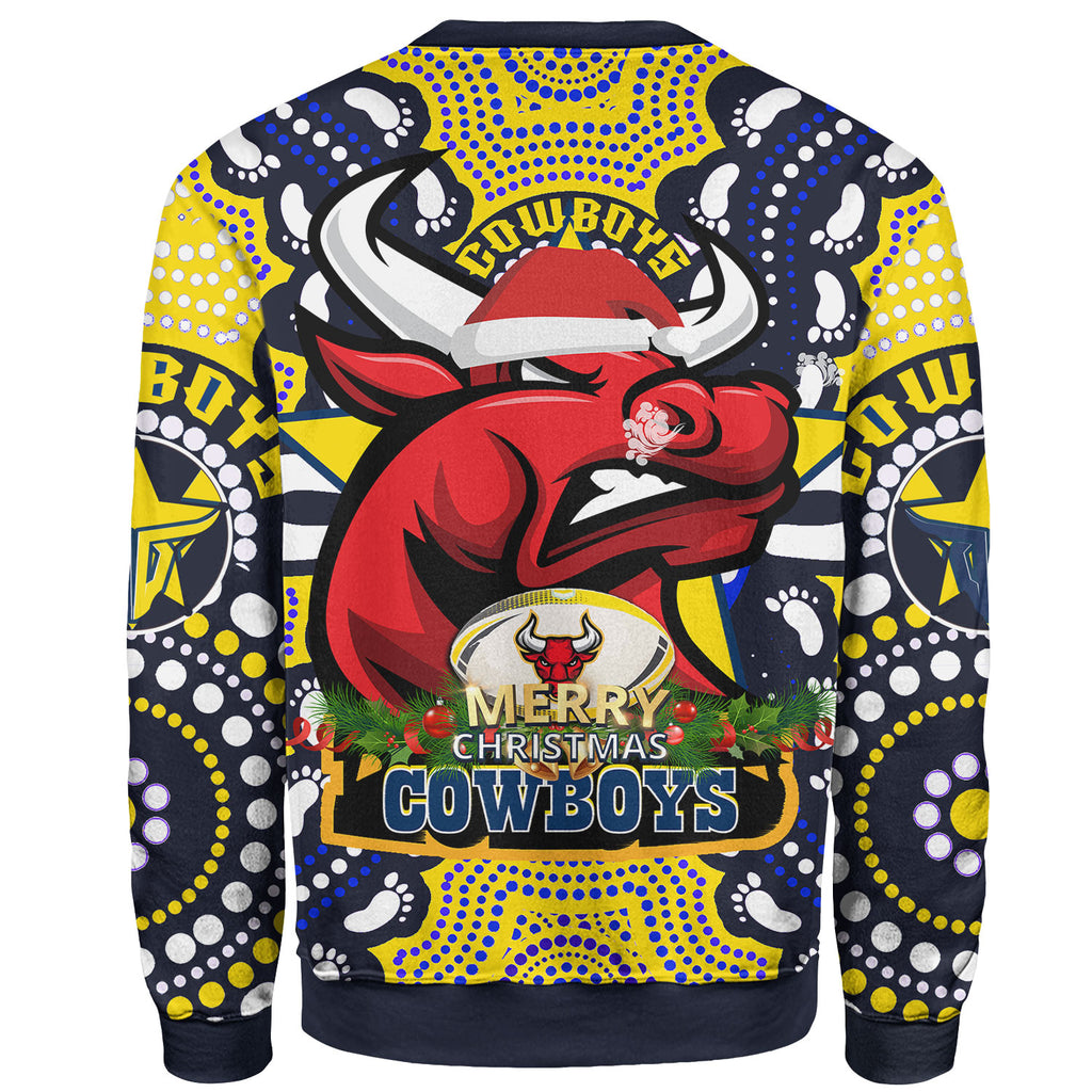 cowboys-rugby-christmas-sweatshirt-custom-merry-christmas-cowboys-aboriginal-dot-art-painting-footprints-sweatshirt
