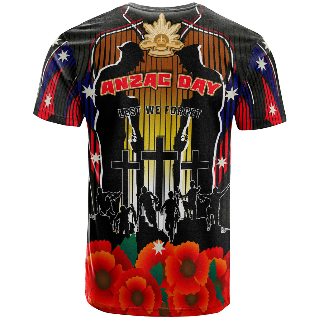 australia-anzac-day-t-shirt-anzac-day-lest-we-forget-quotes-with-stripes-patterns-t-shirt