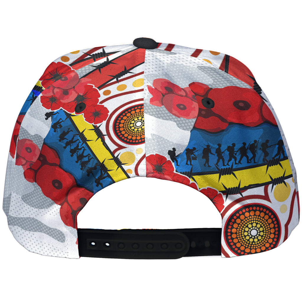 eels-rugby-australia-anzac-day-lest-we-forget-custom-cap-remembrance-eels-with-anzac-poppy-watercolour-style