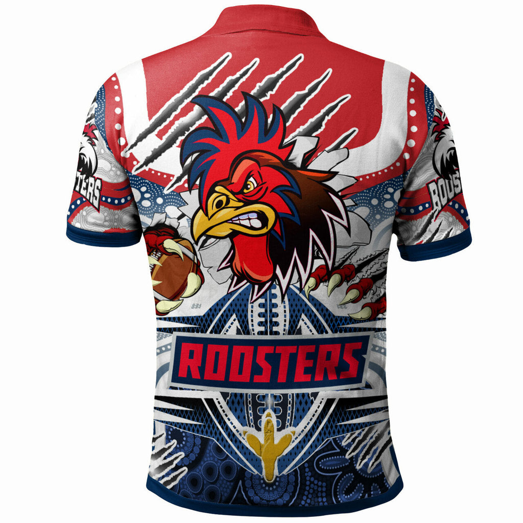 roosters-rugby-aboriginal-custom-polo-shirt-super-indigenous-sydney-roosters-scratch-style