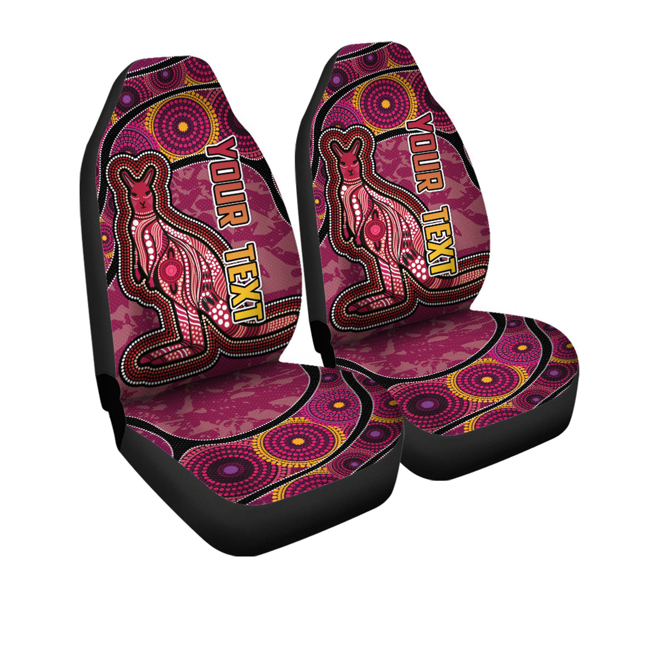 maroons-rugby-car-seat-covers-custom-maroons-kangaroo-car-seat-covers