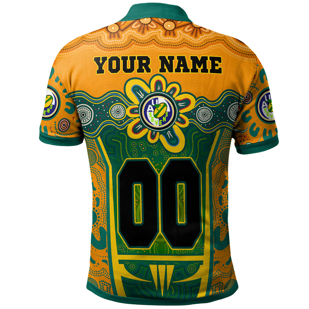 australian-rugby-sevens-mens-squad-polo-shirt-custom-aussie-7s-indigenous-commonwealth-games-with-australia-coast-of-arm-polo-shirt