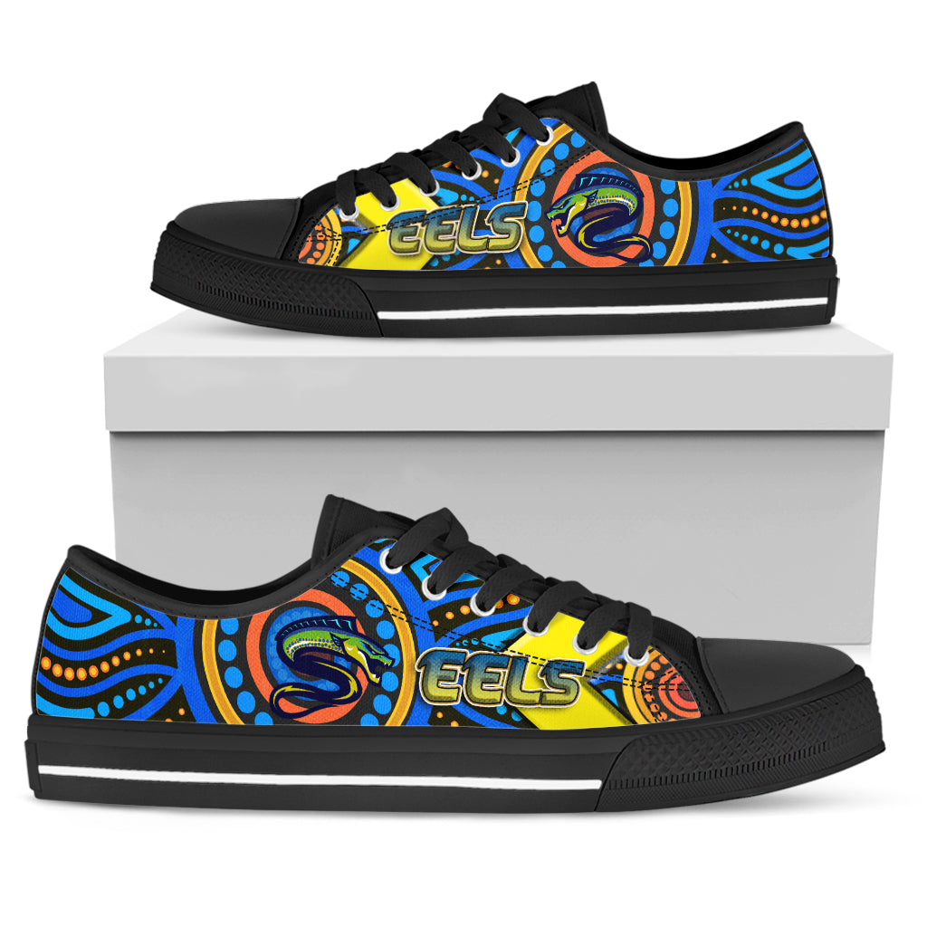 eels-rugby-low-top-shoes-electric-eel-with-aboriginal-patterns