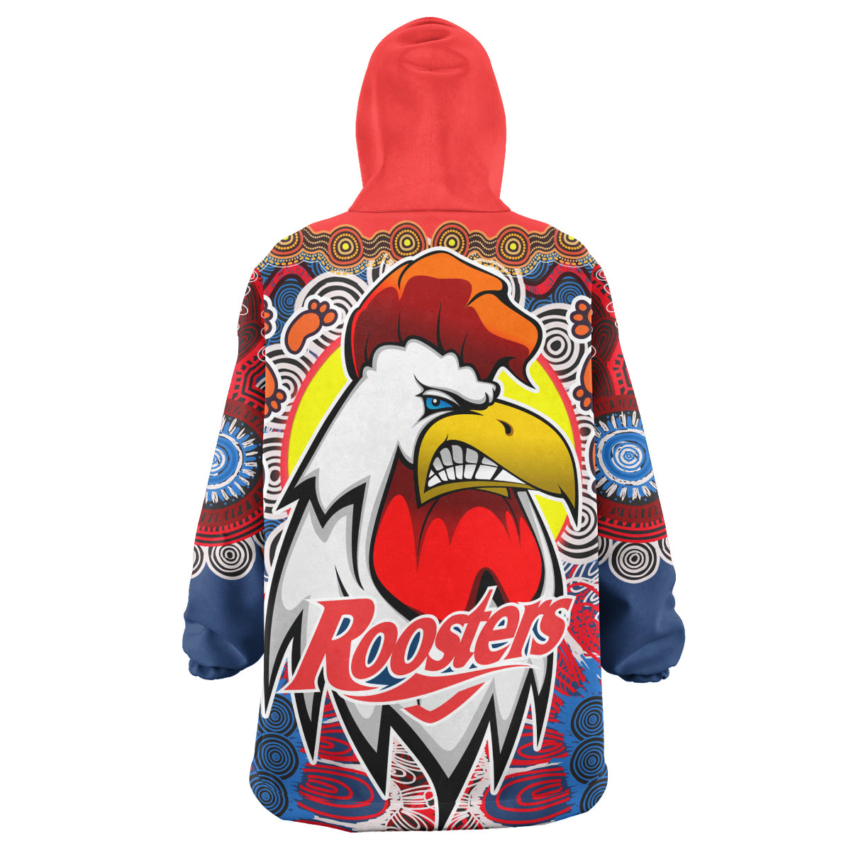 roosters-indigenous-rugby-custom-snug-hoodie-protection-under-the-sun-oodie-blanket