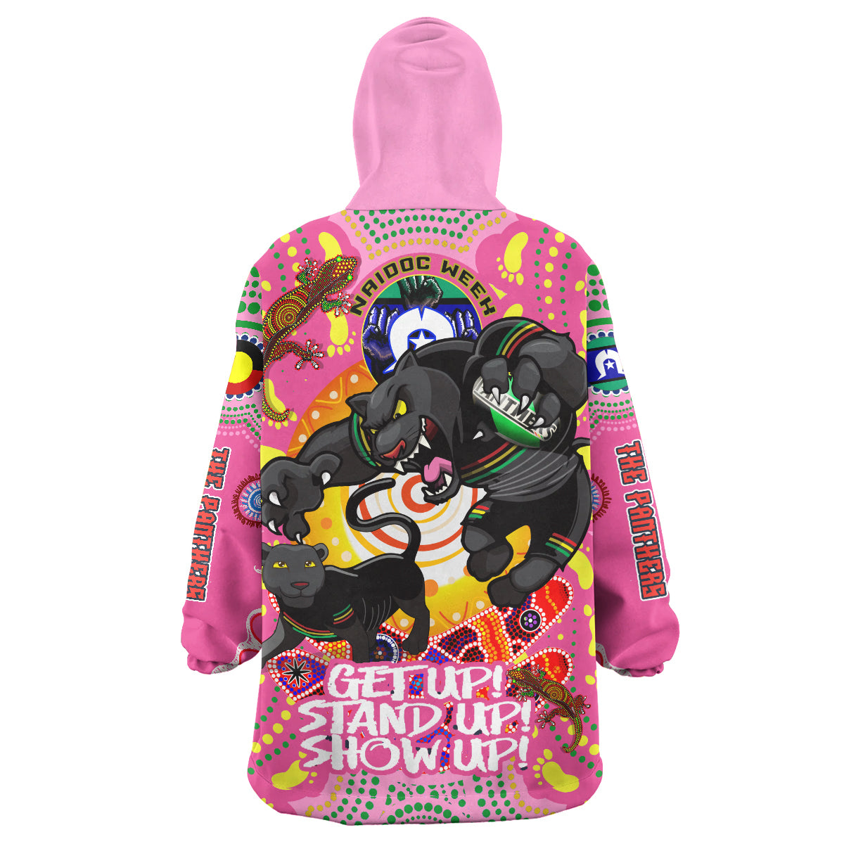 panthers-rugby-naidoc-week-snug-hoodie-great-penrith-panthers-aboriginal-culture-pink-oodie-blanket