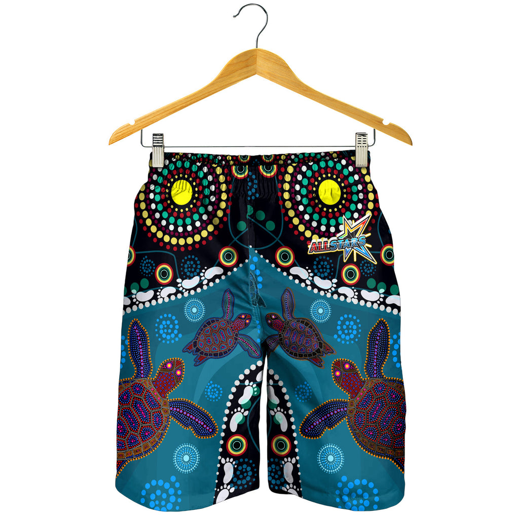 indigenous-all-stars-rugby-custom-men-short-dreamtime-turtle-with-aboriginal-and-torres-strait-islanders-flag