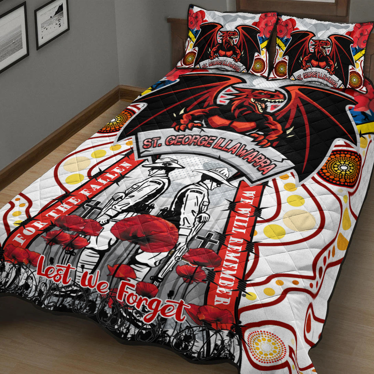st-george-rugby-anzac-day-watercolour-custom-quilt-bed-set-remembrance-dragons-with-poppy-flower