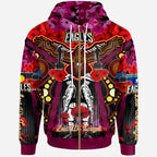 eagles-aboriginal-rugby-anzac-day-custom-hoodie-remembrance-sea-eagles-with-poppy-flower-watercolour-style