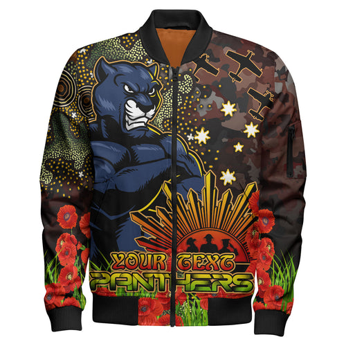 panthers-rugby-bomber-jacket-custom-anzac-panthers-with-remembrance-poppy-and-indigenous-patterns-bomber-jacket-1