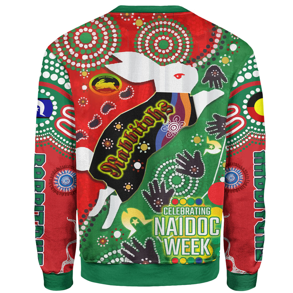 rabbitohs-rugby-watercolour-sweatshirt-naidoc-week-custom-rabbitohs-getting-up-standing-up-showing-up-sweatshirt