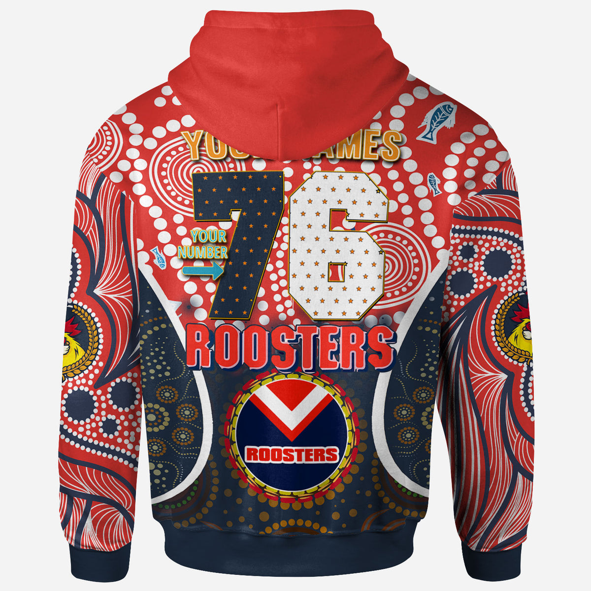 roosters-rugby-premierships-hoodie-custom-super-roosters-champion-with-aboriginal-art-personalised-hoodie