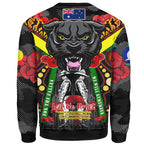 panthers-rugby-anzac-watercolour-sweatshirt-custom-remembrance-chocolate-soldiers-with-poppy-flower-sweatshirt