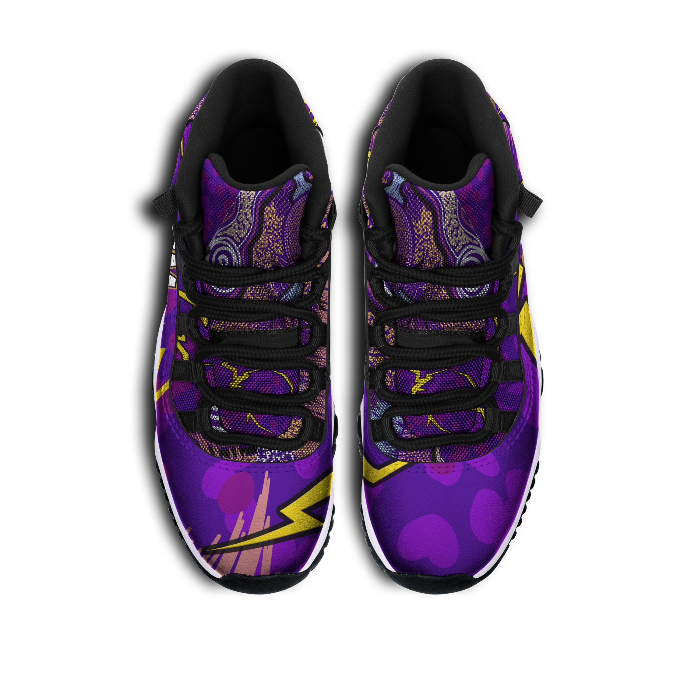 storm-rugby-high-top-basketball-shoes-j11-storm-thunder-with-aboriginal-dot-painting-pattern-sneakers-j11