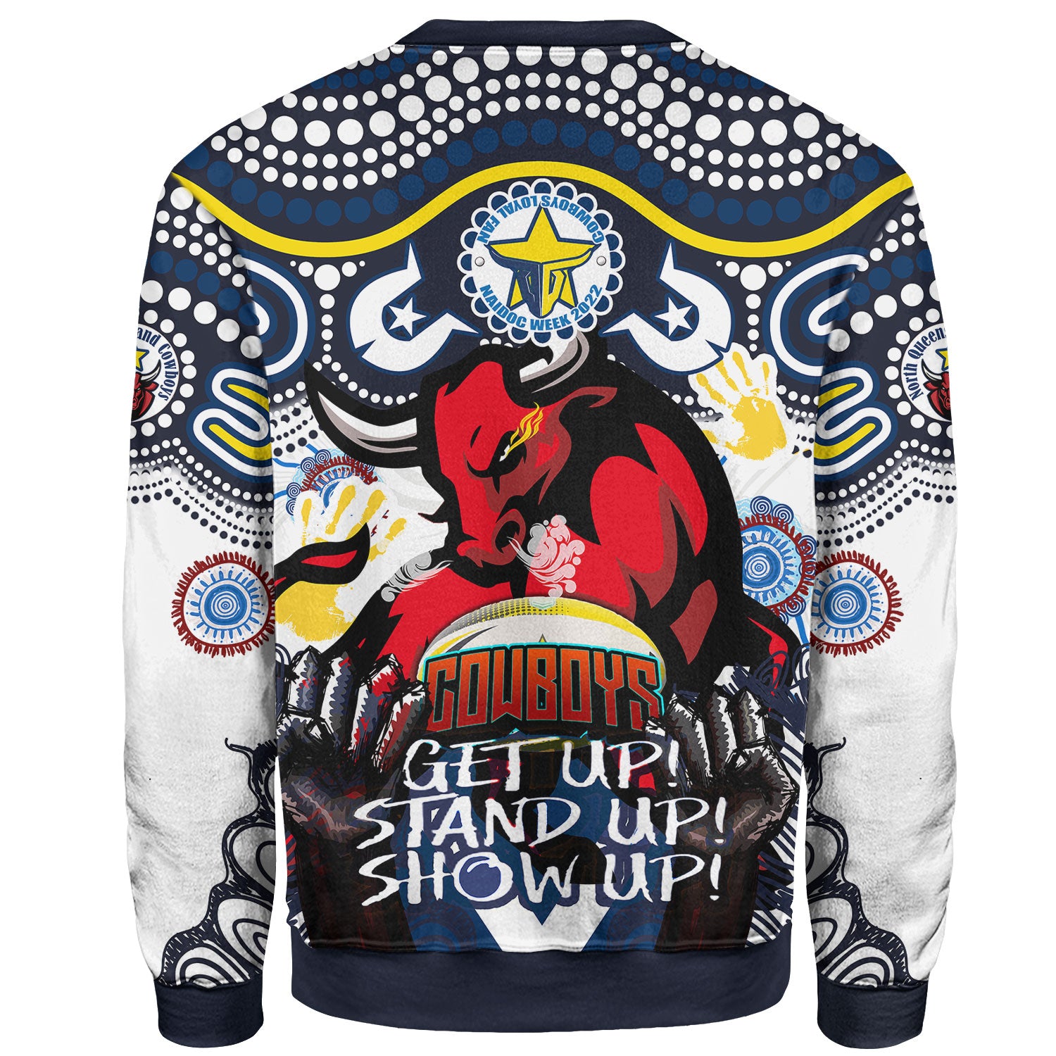 cowboys-rugby-naidoc-sweatshirt-custom-indigenous-north-queensland-cowboys-getting-up-standing-up-and-showing-up-sweatshirt