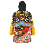australia-naidoc-week-2023-wearable-blanket-hoodie-naidoc-week-timeline-with-aboriginal-inspired-dot-art-painting-and-aussie-gecko-wearable-blanket-hoodie