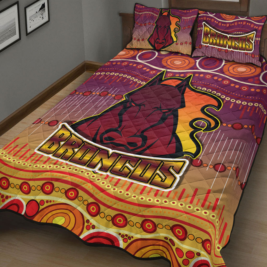 broncos-rugby-quilt-bed-set-horse-aboriginal-patterns-quilt-bed-set