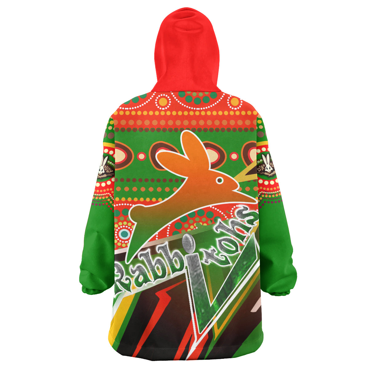 rabbitohs-aboriginal-rugby-snug-hoodie-indigenous-rabbitohs-soul-with-aboriginal-culture-oodie-blanket