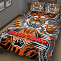 tigers-rugby-aboriginal-quilt-bed-set-custom-indigenous-super-wests-tigers-scratch-style