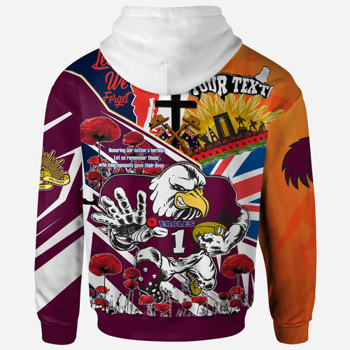 sea-eagles-rugby-hoodie-custom-remembrance-eagles-anzac-quote-with-poppy-and-rosemary-hoodie