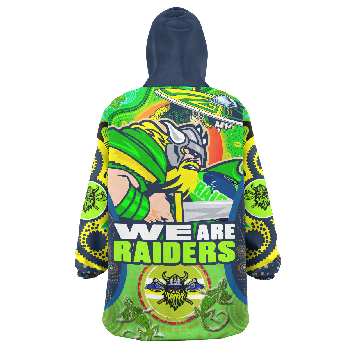 raiders-rugby-snug-hoodie-custom-we-are-raiders-mascot-with-aboriginal-art-oodie-blanket