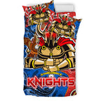 knights-aboriginal-rugby-bedding-set-custom-indigenous-knights-with-aussie-lizard-and-eagle
