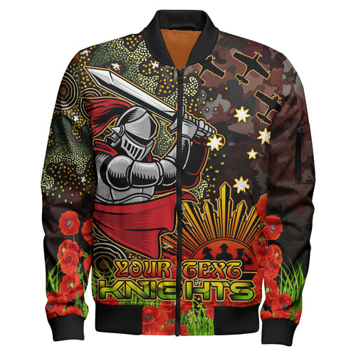 knights-rugby-bomber-jacket-custom-anzac-kinghts-with-remembrance-poppy-and-indigenous-patterns-bomber-jacket