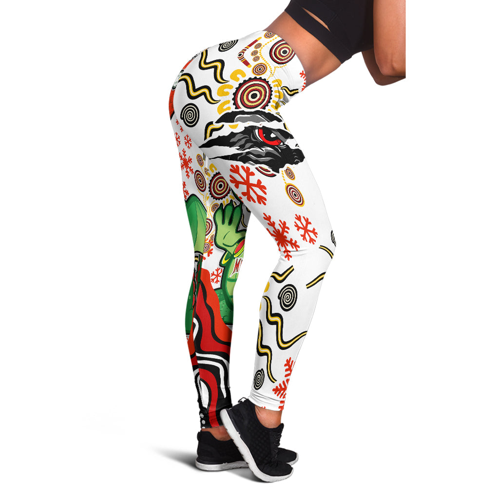 st-george-rugby-christmas-leggings-merry-christmas-green-dragons-indigenous-leggings