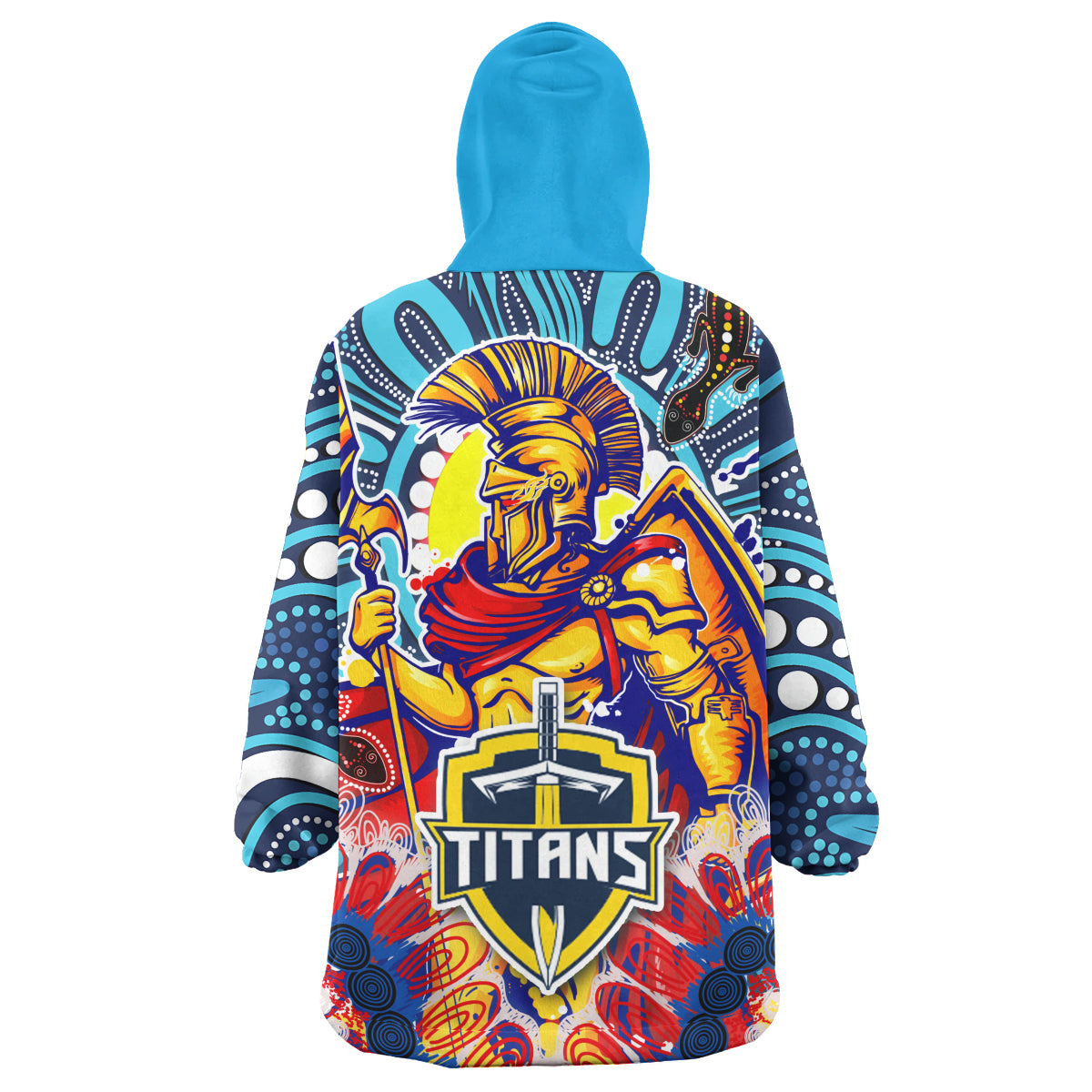 titans-aboriginal-rugby-snug-hoodie-the-indigenous-titans-warriors-with-aboriginal-lizard-and-sun-oodie-blanket