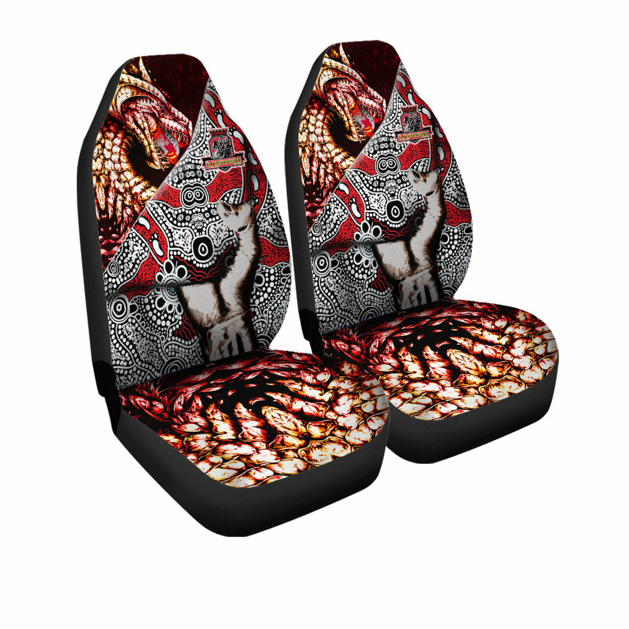 st-george-rugby-indigenous-custom-patronage-car-seat-cover-st-george-illawarra-dragons-bloods-in-my-veins