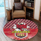 st-george-illawarra-dragons-rugby-round-rug-and-anzac-day-with-dragons-poppy-flower-patterns-round-rug